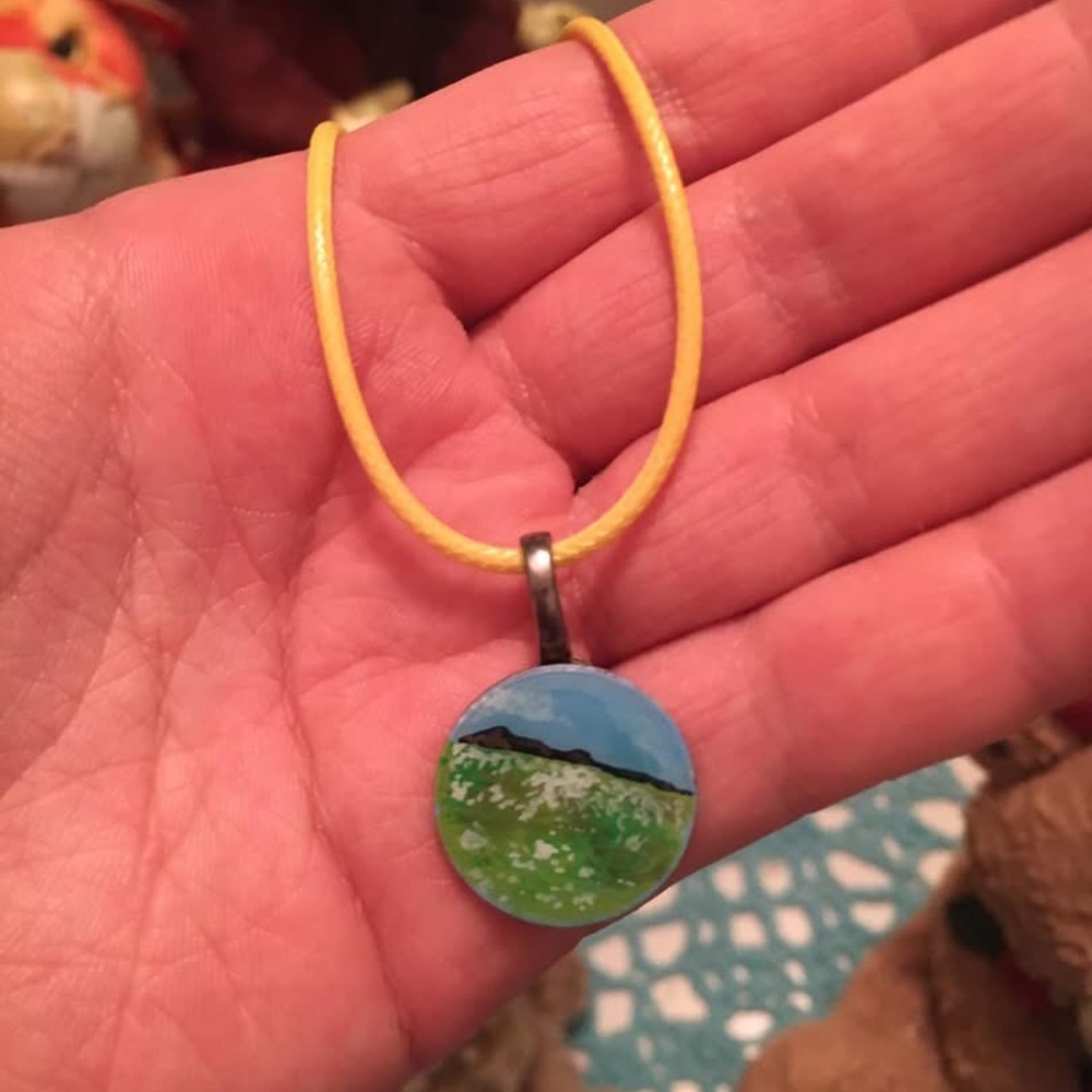 Hand painted necklace